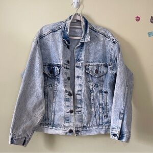 Cowden Vintage 1980s Acid Stone Washed Over Sized Classic Denim Jacket